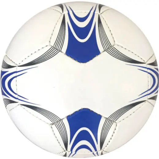 Colour & Black Panel Promotional Soccer Ball Blue-Black